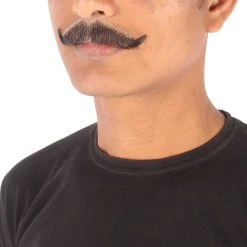 HPO Adult Men's Premium Imperial Fake Human Facial Hair Mustache