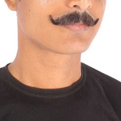 HPO Adult Men's Premium Imperial Fake Human Facial Hair Mustache