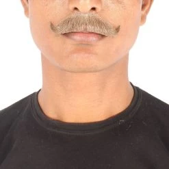 HPO Adult Men's Premium Imperial Fake Human Facial Hair Mustache
