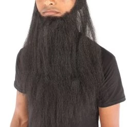 HPO Adult Men's Southern Fake Long Beard Set (Brown)