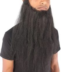 HPO Adult Men's Southern Fake Long Beard Set (Brown)