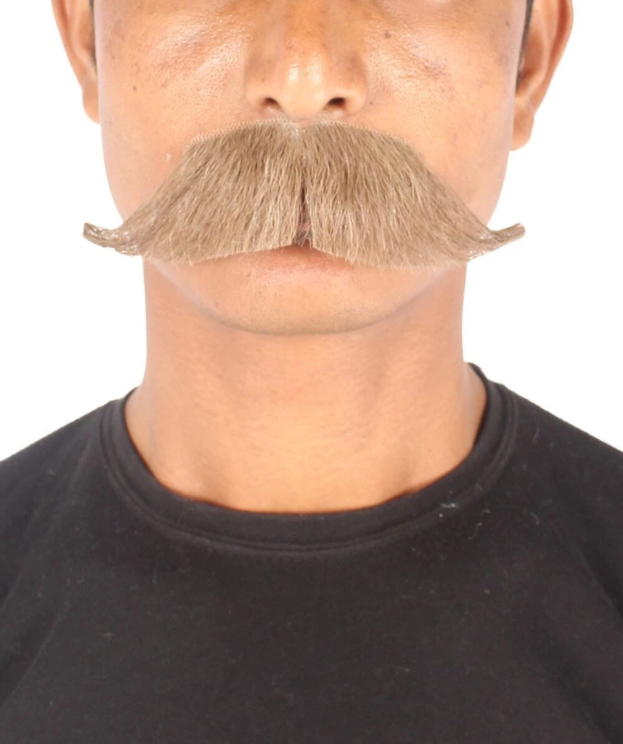 HPO Adult Men's Premium Watson Fake Human Facial Hair Mustache