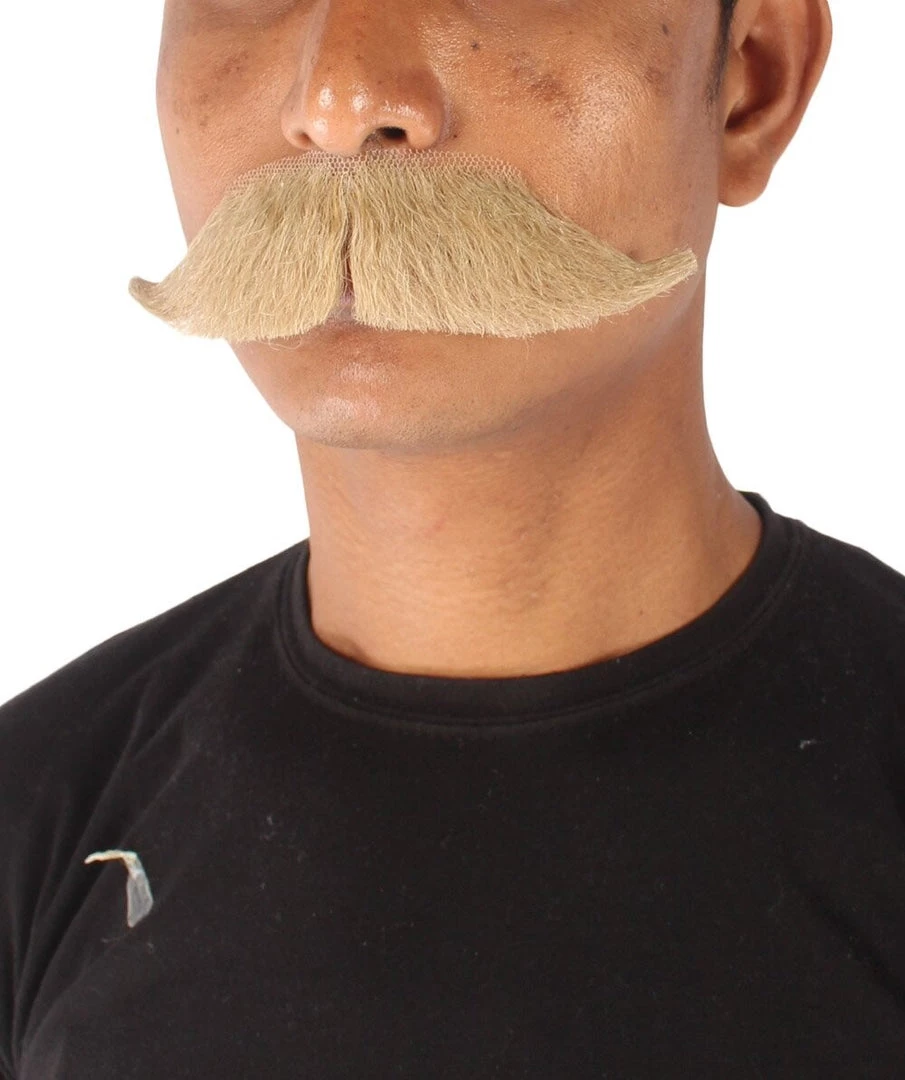 HPO Adult Men's Premium Watson Fake Human Facial Hair Mustache