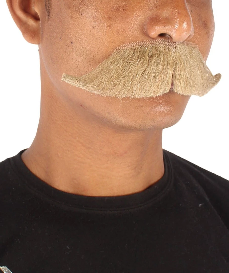 HPO Adult Men's Premium Watson Fake Human Facial Hair Mustache
