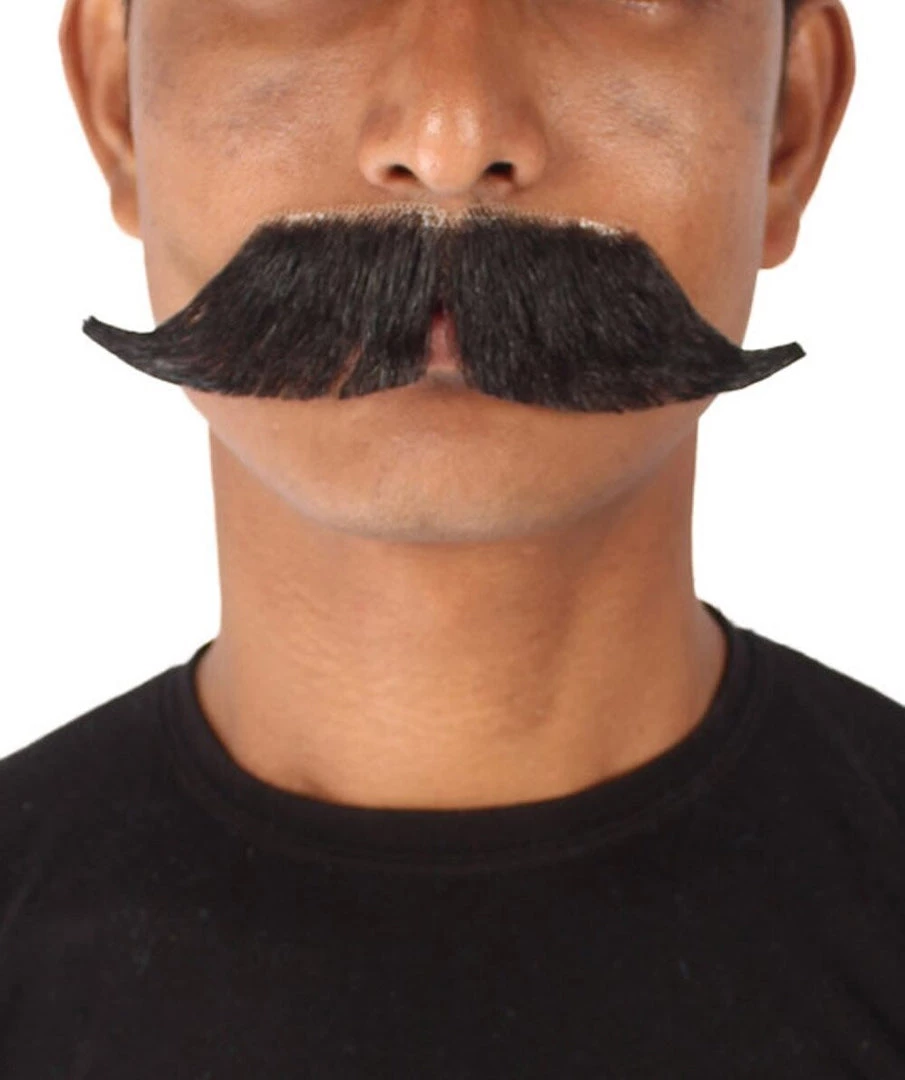 HPO Adult Men's Premium Watson Fake Human Facial Hair Mustache