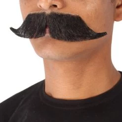 HPO Adult Men's Premium Watson Fake Human Facial Hair Mustache