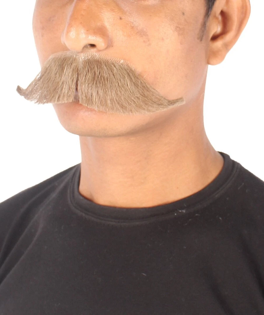 HPO Adult Men's Premium Watson Fake Human Facial Hair Mustache