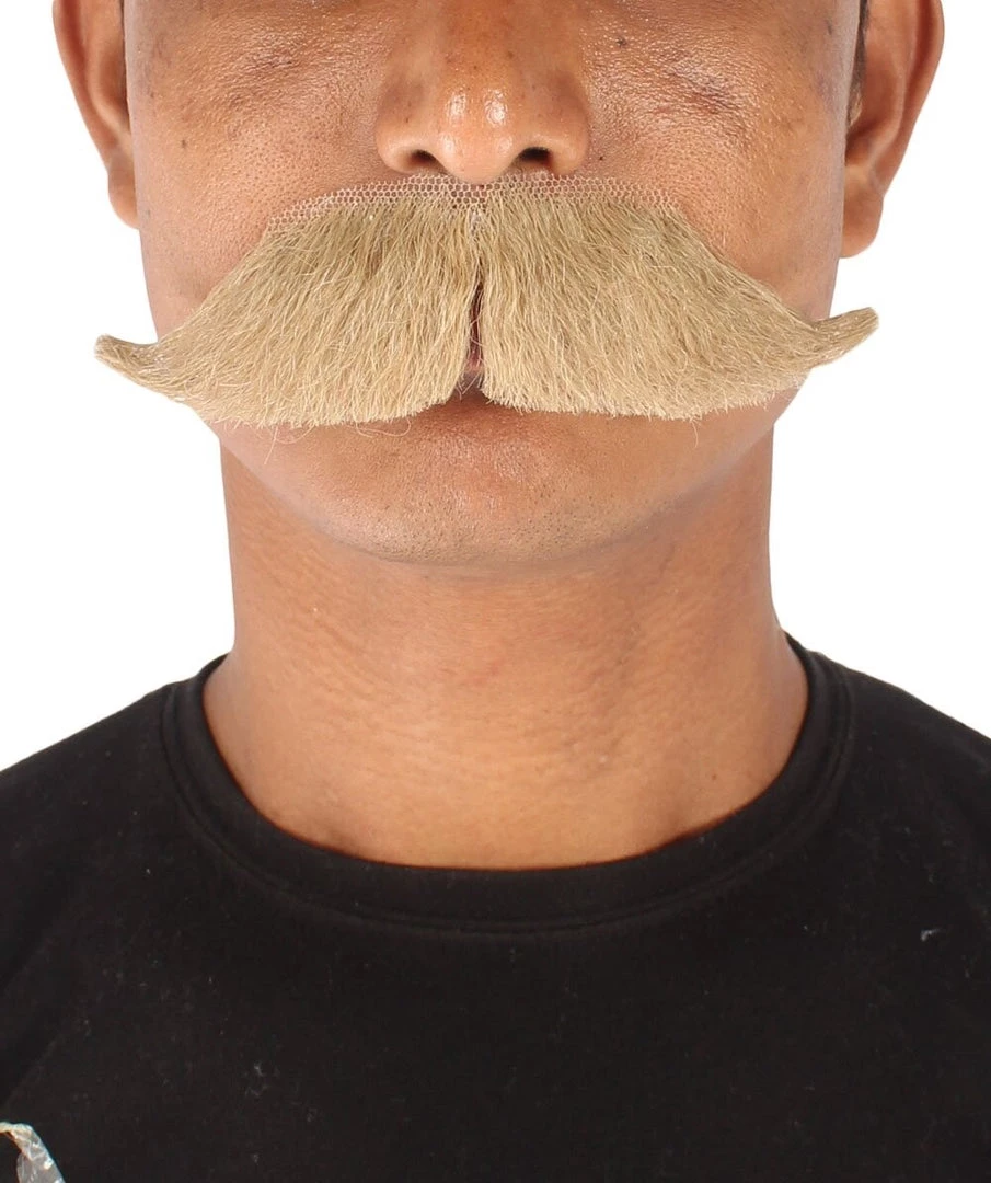 HPO Adult Men's Premium Watson Fake Human Facial Hair Mustache