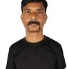 HPO Adult Men's Fake Human Hair Cop Mustache | Black Color