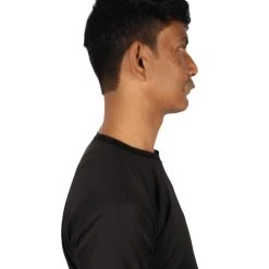 HPO Adult Men's Fake Human Hair Grandpa's Mustache | Brown Color