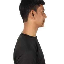 HPO Adult Men's Fake Human Hair Walrus Mustache | Brown Color