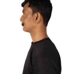 HPO Adult Men's Fake Human Hair Virtual Salesman Mustache | Brown Color