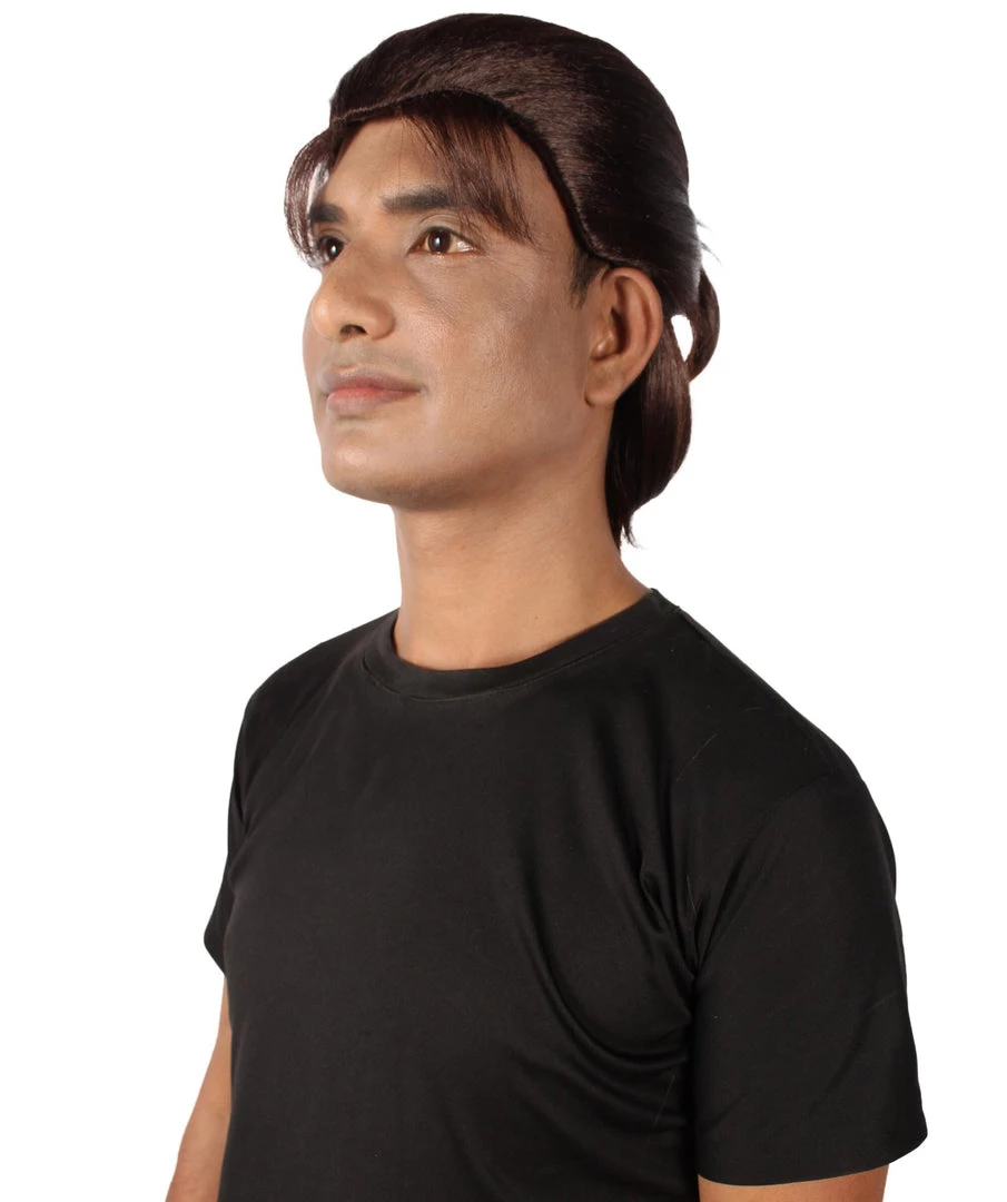 HPO Adult Men's Anime Manga Titan Attack Brown Wig With Bangs