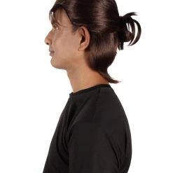 HPO Adult Men's Anime Manga Titan Attack Brown Wig With Bangs