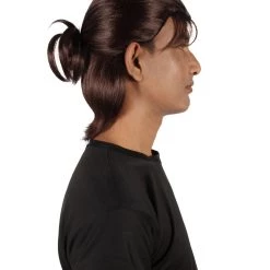 HPO Adult Men's Anime Manga Titan Attack Brown Wig With Bangs