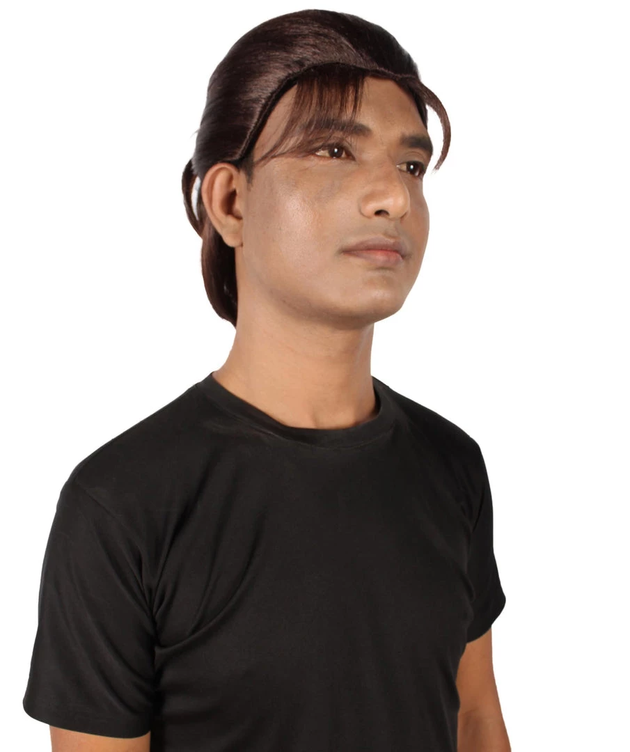 HPO Adult Men's Anime Manga Titan Attack Brown Wig With Bangs