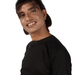 HPO Adult Men's Anime Manga Titan Attack Brown Wig With Bangs