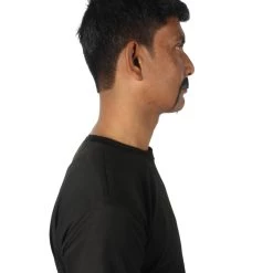 HPO Adult Men's Fake Human Hair HandleBar Western Mustache | Black