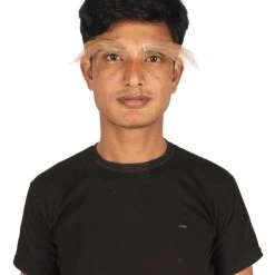 HPO Adult Men's Fake Human Hair Long Sensei Eyebrows | Light Brown