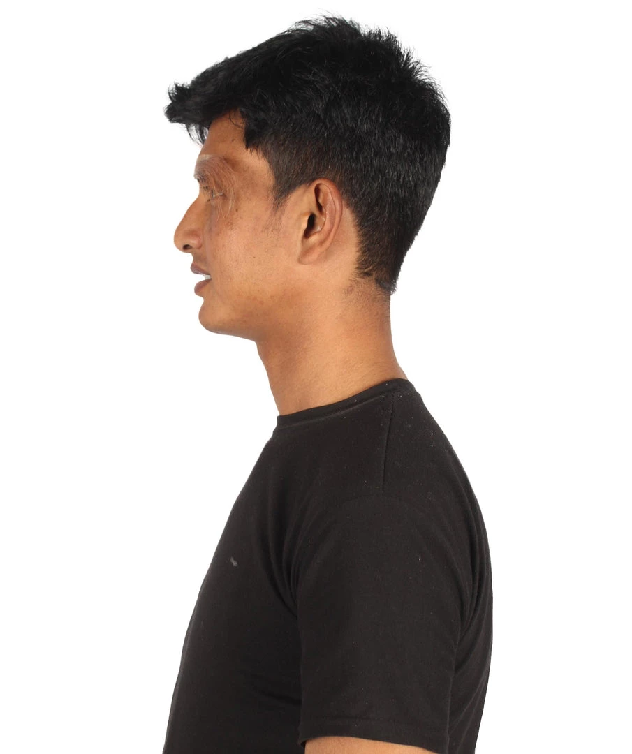 HPO Adult Men's Fake Human Hair Long Sensei Eyebrows | Light Brown