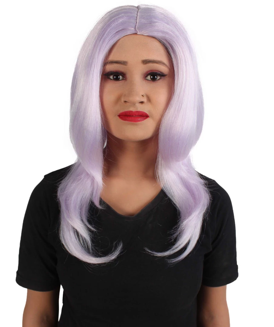 HPO Adult Women's Animated Cartoon Universe Gemstones Ankle-long Pale Purple Wig