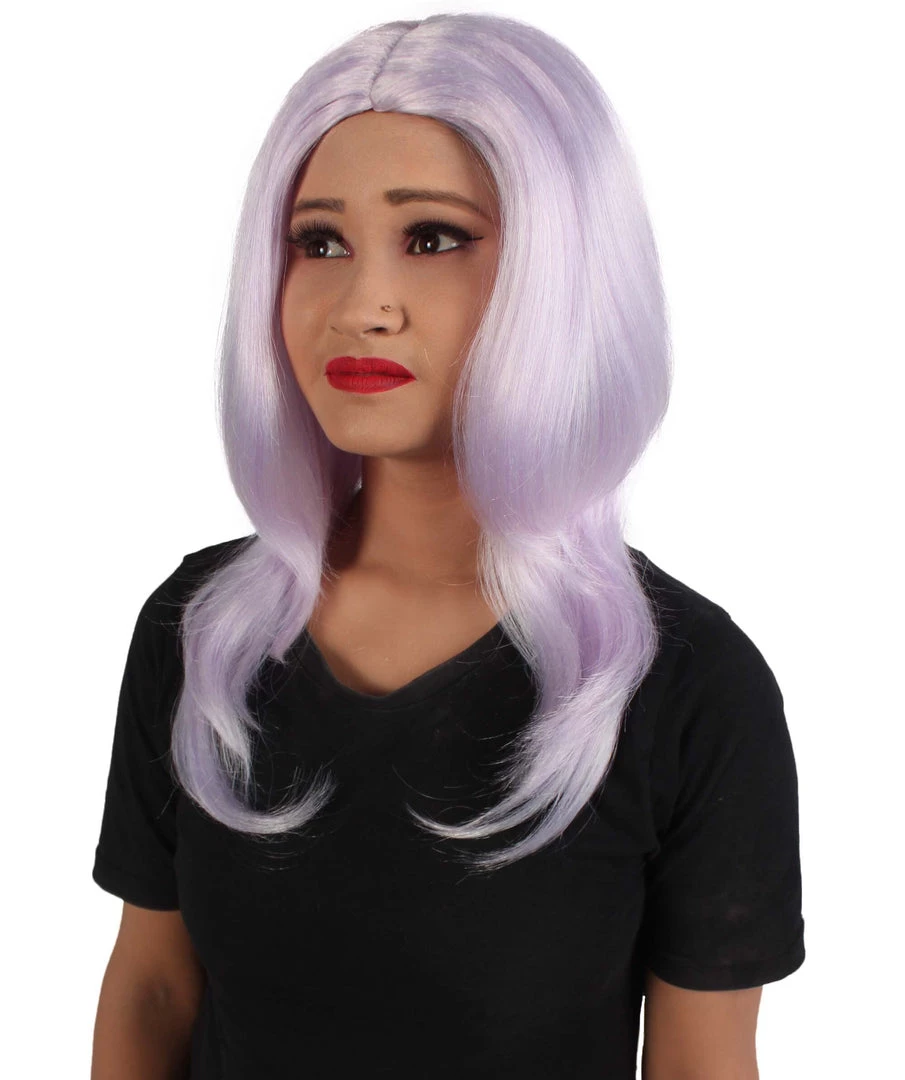HPO Adult Women's Animated Cartoon Universe Gemstones Ankle-long Pale Purple Wig