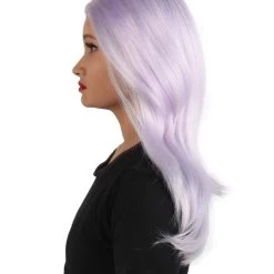 HPO Adult Women's Animated Cartoon Universe Gemstones Ankle-long Pale Purple Wig