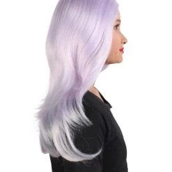 HPO Adult Women's Animated Cartoon Universe Gemstones Ankle-long Pale Purple Wig