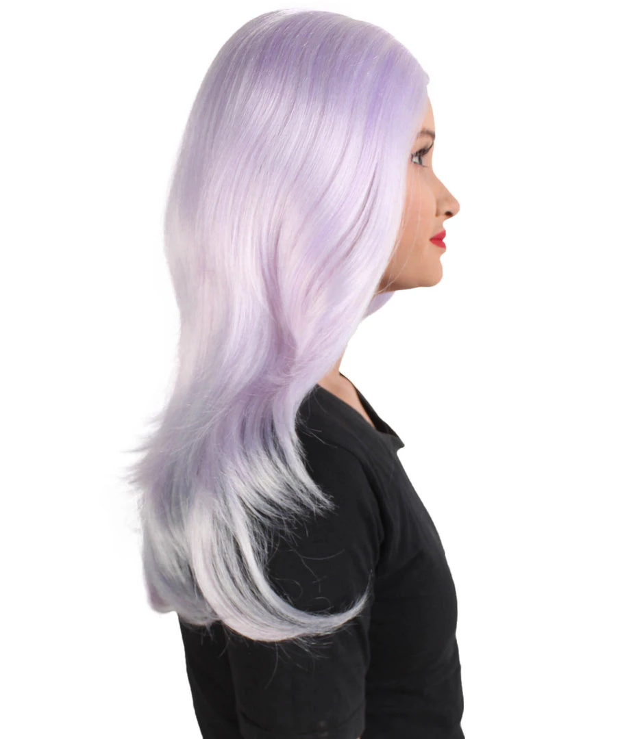 HPO Adult Women's Animated Cartoon Universe Gemstones Ankle-long Pale Purple Wig