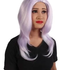 HPO Adult Women's Animated Cartoon Universe Gemstones Ankle-long Pale Purple Wig