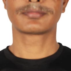 HPO Adult Men's Fake Human Hair Suave PornStache Mustache | Light Brown