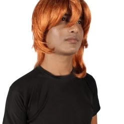 HPO Adult Men's Chuuya Mafia Anime Manga Orange Cosplay Wig