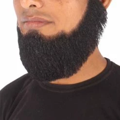 HPO Men's Spade Synthetic Hair Full Beard | Facial Hair | Mixed Grey Brown