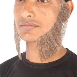 HPO Men's Mutton Chops Side Burns | Human Facial Hair | Black Color