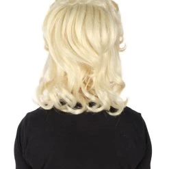 HPO Adult Women’s 60s Sitcom Green Farm Classic Wavy Blonde Wig