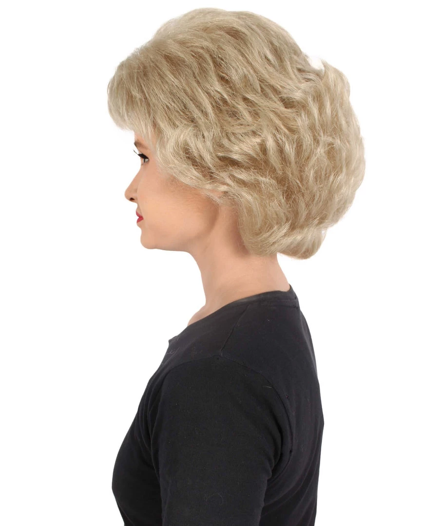 HPO Adult Women's Golden Girls Rose Blonde Flipped Ends Classic Wig