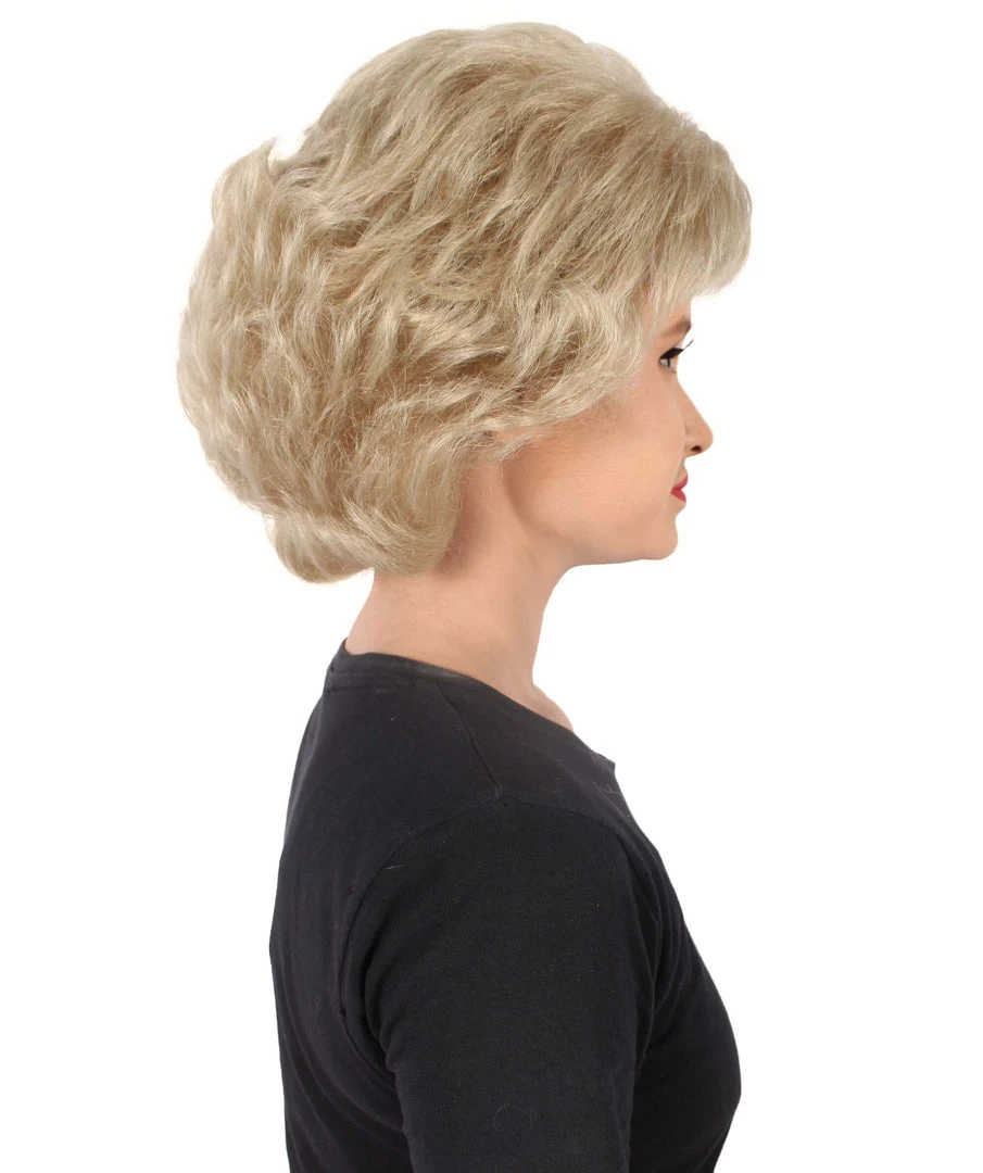 HPO Adult Women's Golden Girls Rose Blonde Flipped Ends Classic Wig