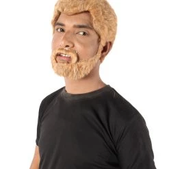 HPO Adult Men's Prince Of Wales British Ginger Brown Wig