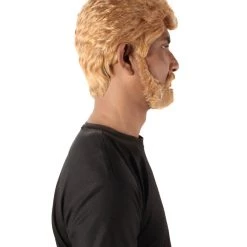 HPO Adult Men's Prince Of Wales British Ginger Brown Wig