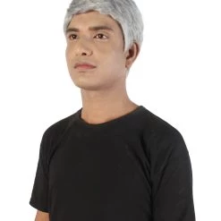 HPO Men's US Chief Pandemic Frantic Fauci Doctor Grey Silly Wig