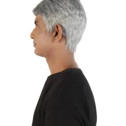 HPO Men's US Chief Pandemic Frantic Fauci Doctor Grey Silly Wig