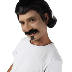 HPO Adult Men's Black Slick Back Dutch Van Der Linde Red Dead Redemption Wig