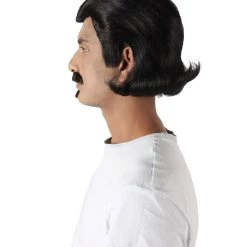 HPO Adult Men's Black Slick Back Dutch Van Der Linde Red Dead Redemption Wig