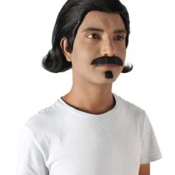 HPO Adult Men's Black Slick Back Dutch Van Der Linde Red Dead Redemption Wig