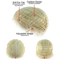 HPO Adult Men's Brown 1980s WHAM Michael George Pop Star Wavy Wig