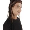 HPO Adult Men's Brown Braided Ponytail Alexios Assassin's Video Game Wig