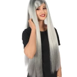 HPO Adult Women's Silver American Pop Star High Ponytail Wig