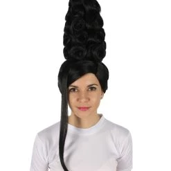HPO Adult Women’s American Rapper Queen 90s Black Curly Updo Wig