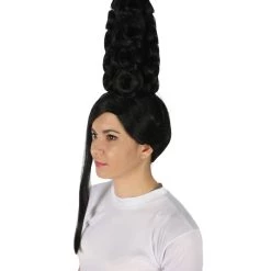 HPO Adult Women’s American Rapper Queen 90s Black Curly Updo Wig