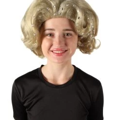 HPO Men's Adult Women’s American Rapper Queen Blonde Curly Wavy Wig